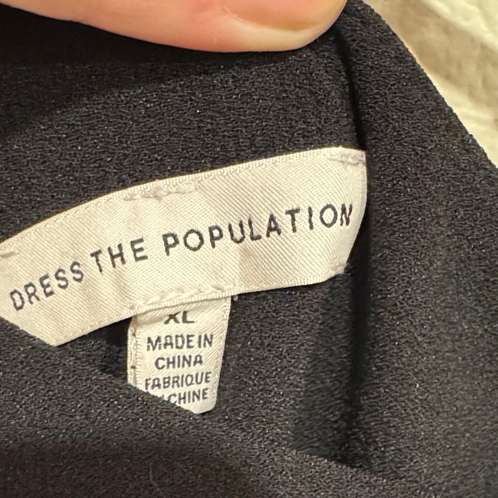 Dress the Population Elegant Black Maxi Dress - Picture 7 of 9